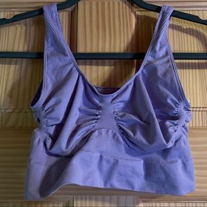 YITTY Fabletics Nearly Naked Shaping Midi Bra XL/XXL NWOT Tempo Lavender